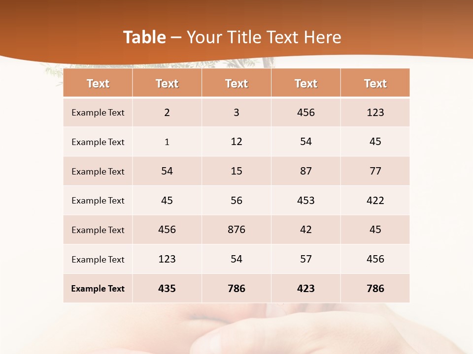 Commitment Branches Female PowerPoint Template