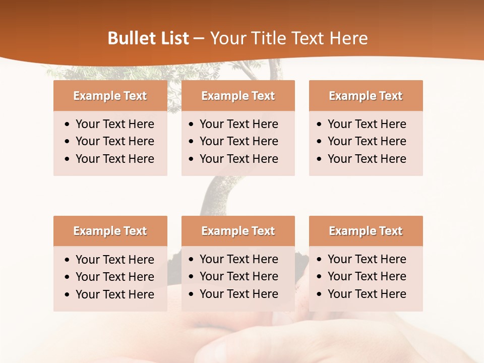 Commitment Branches Female PowerPoint Template