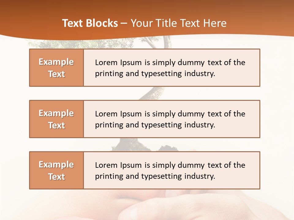 Commitment Branches Female PowerPoint Template