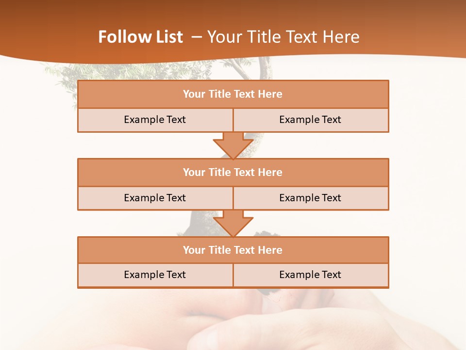 Commitment Branches Female PowerPoint Template