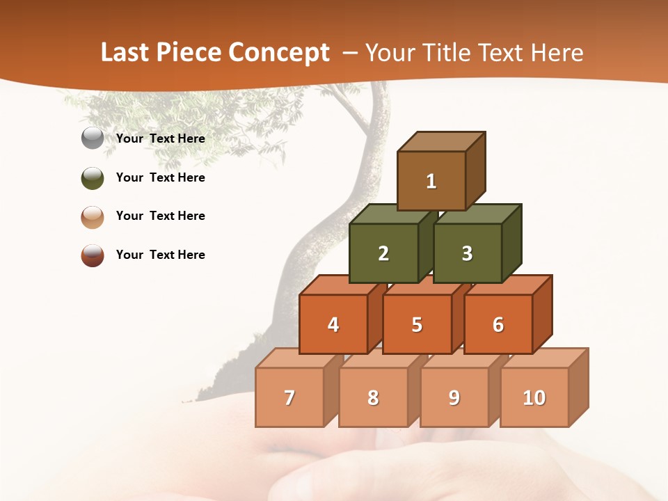 Commitment Branches Female PowerPoint Template