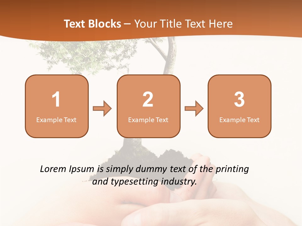 Commitment Branches Female PowerPoint Template