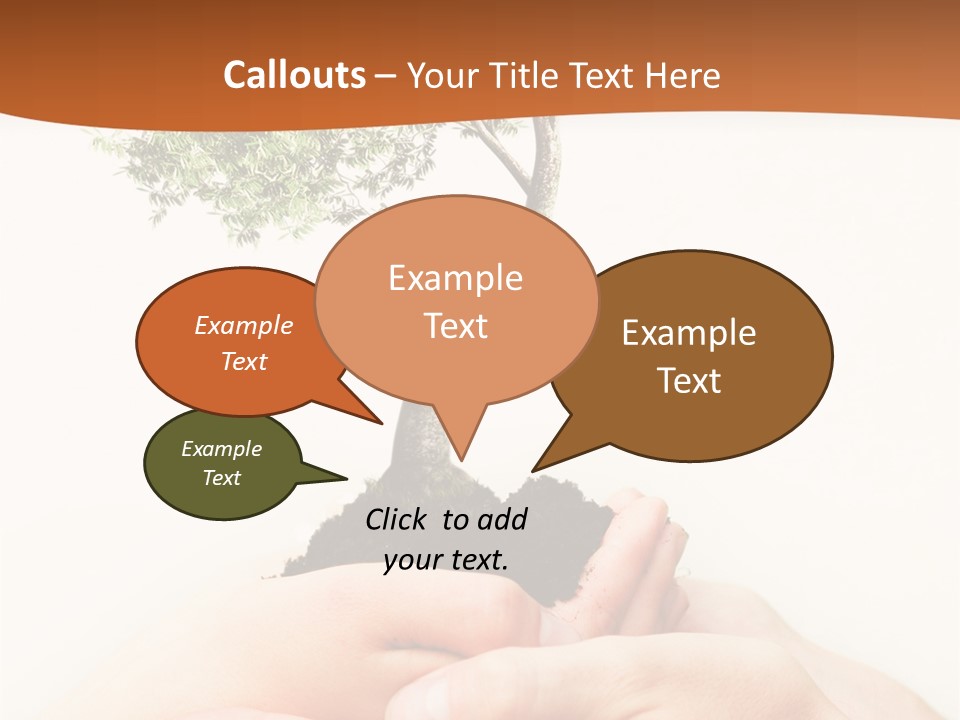 Commitment Branches Female PowerPoint Template