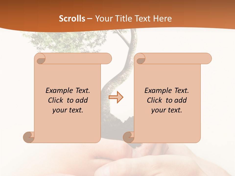 Commitment Branches Female PowerPoint Template