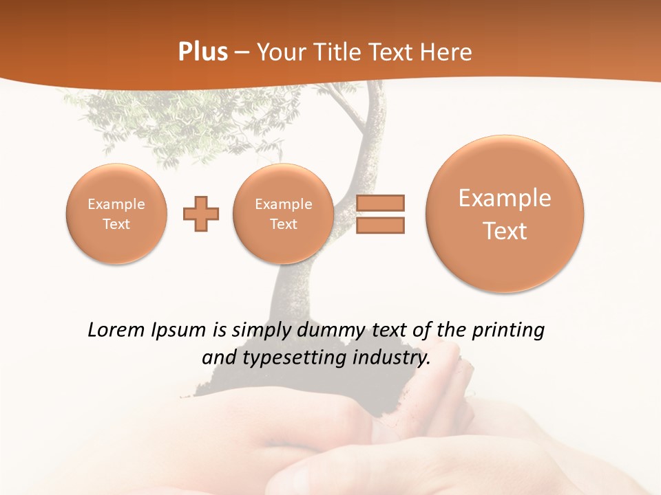 Commitment Branches Female PowerPoint Template