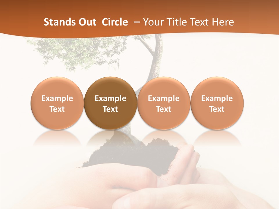 Commitment Branches Female PowerPoint Template