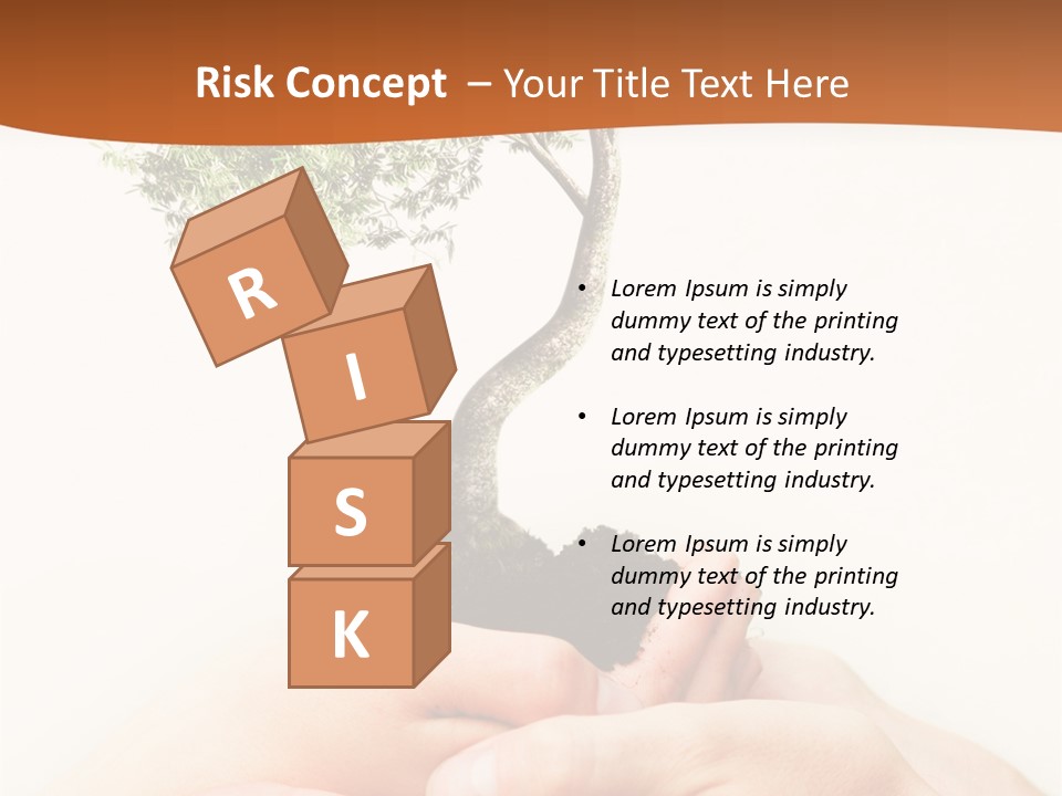 Commitment Branches Female PowerPoint Template