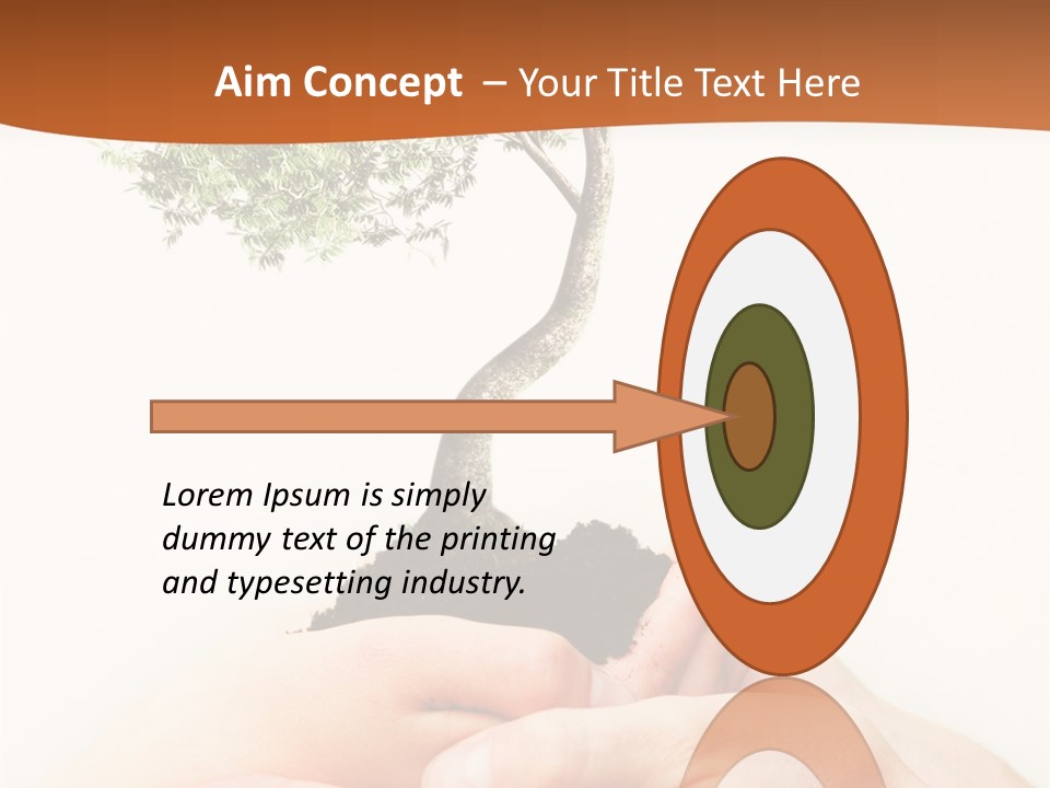 Commitment Branches Female PowerPoint Template