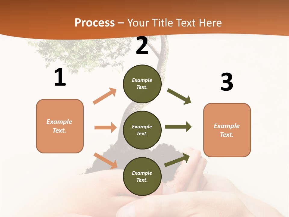 Commitment Branches Female PowerPoint Template