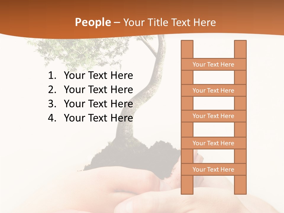 Commitment Branches Female PowerPoint Template