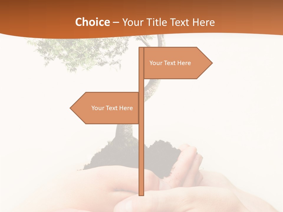 Commitment Branches Female PowerPoint Template