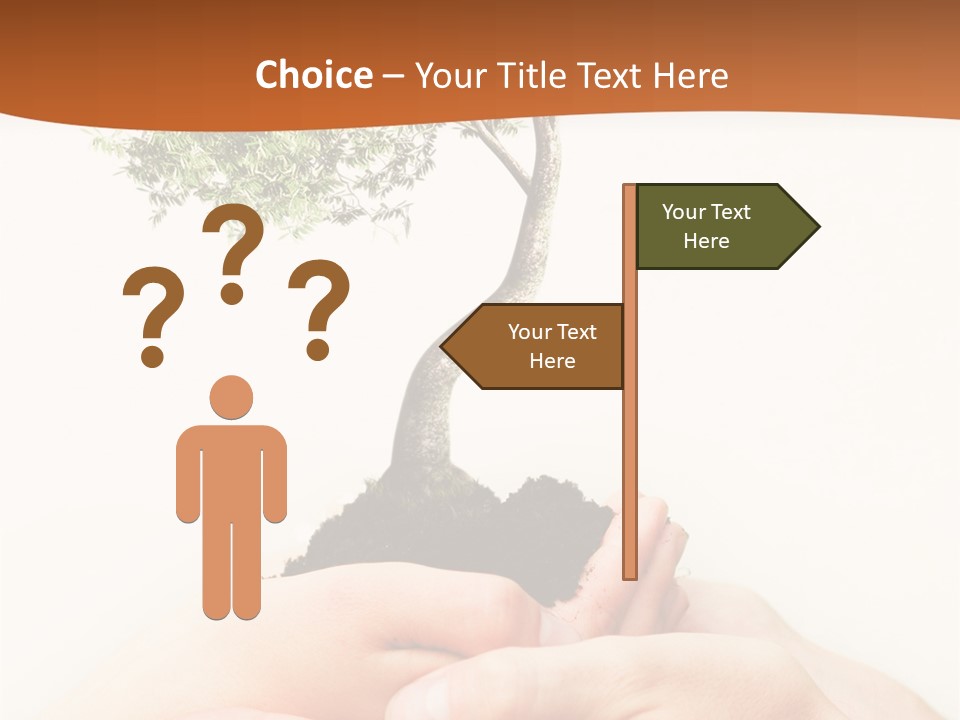 Commitment Branches Female PowerPoint Template