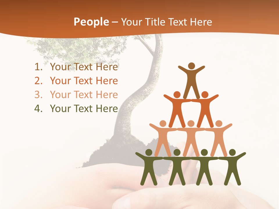 Commitment Branches Female PowerPoint Template