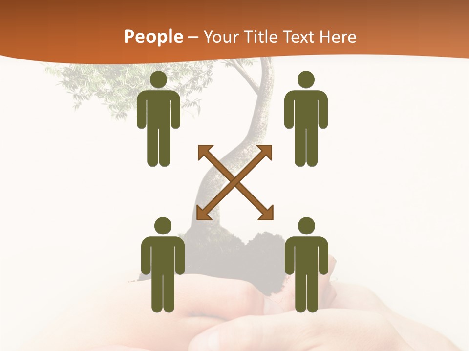 Commitment Branches Female PowerPoint Template