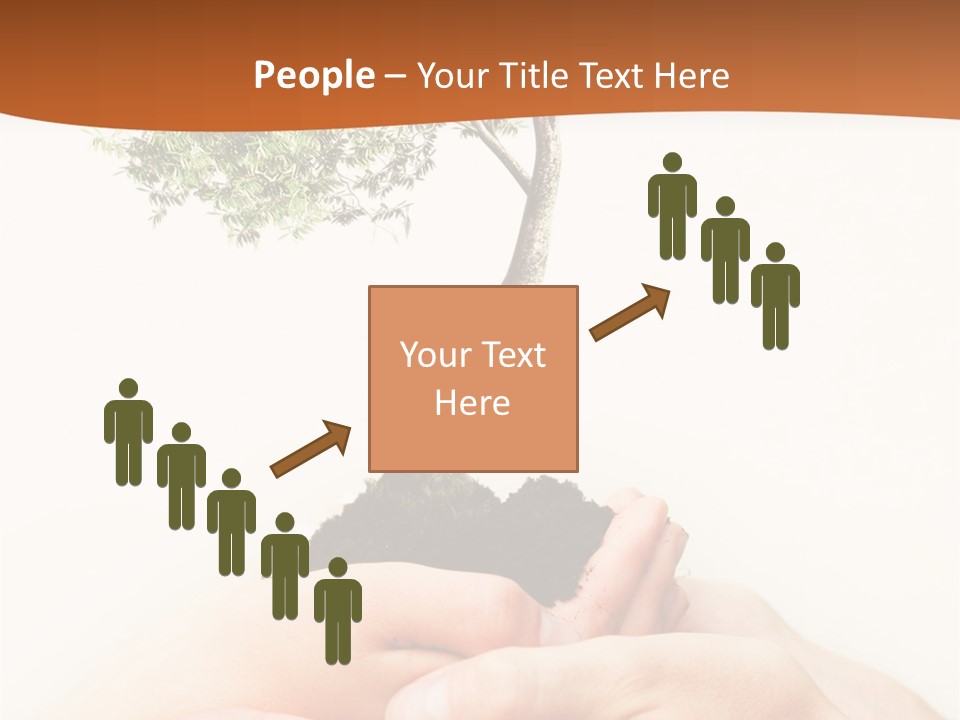 Commitment Branches Female PowerPoint Template