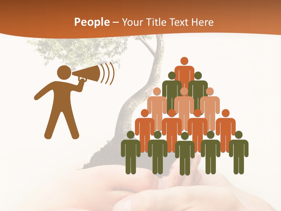 Commitment Branches Female PowerPoint Template