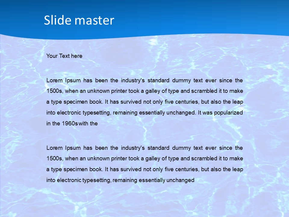 Sun Tropical Blue PowerPoint Template