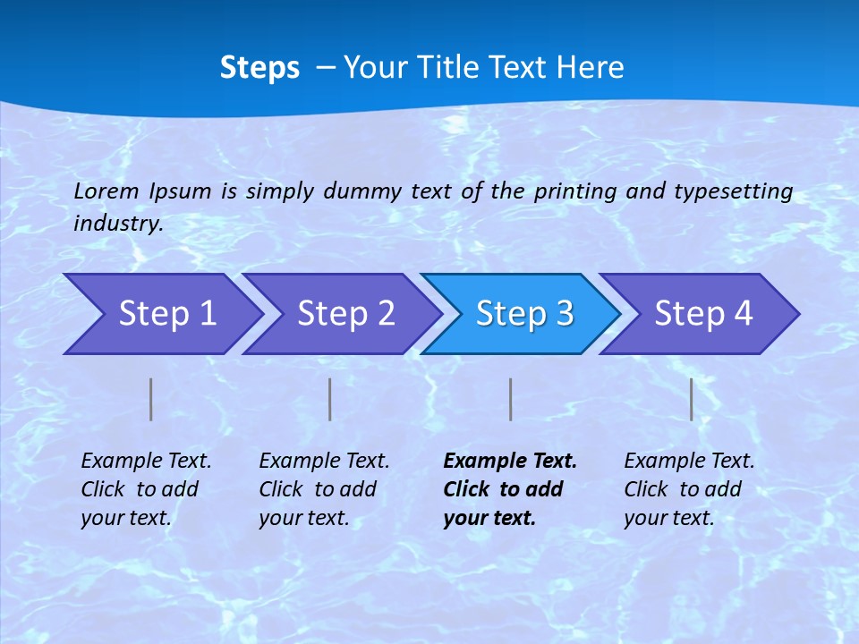 Sun Tropical Blue PowerPoint Template