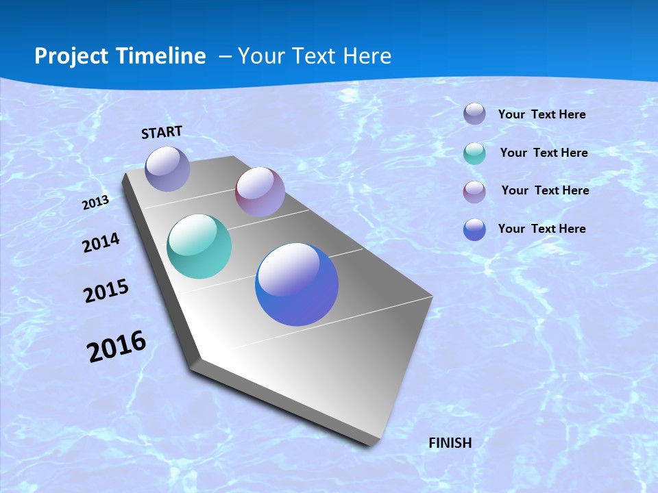 Sun Tropical Blue PowerPoint Template