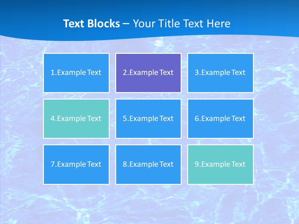 Sun Tropical Blue PowerPoint Template