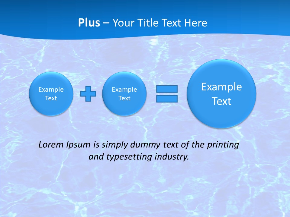 Sun Tropical Blue PowerPoint Template