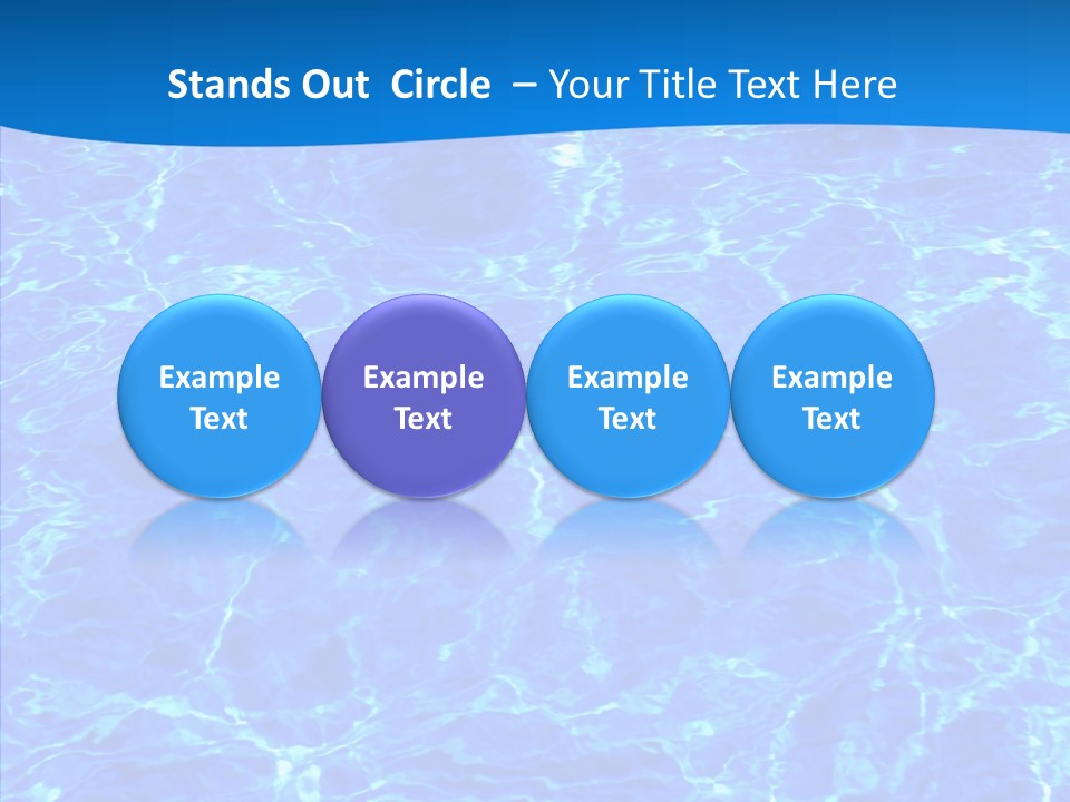 Sun Tropical Blue PowerPoint Template