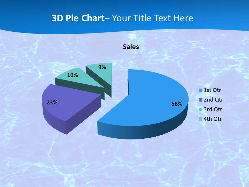 Sun Tropical Blue PowerPoint Template