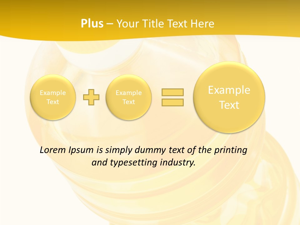 Plastic Container Health PowerPoint Template