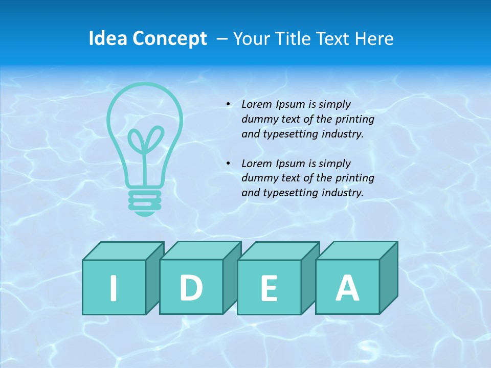 Reflection Clear Dancing PowerPoint Template