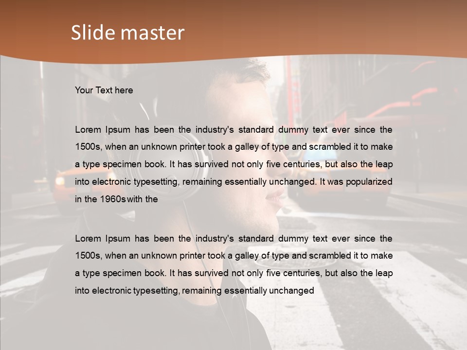 Pop Car Way PowerPoint Template