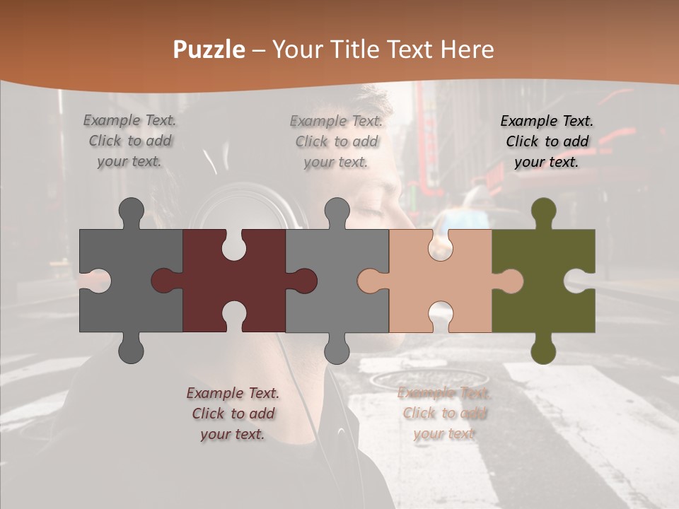 Pop Car Way PowerPoint Template