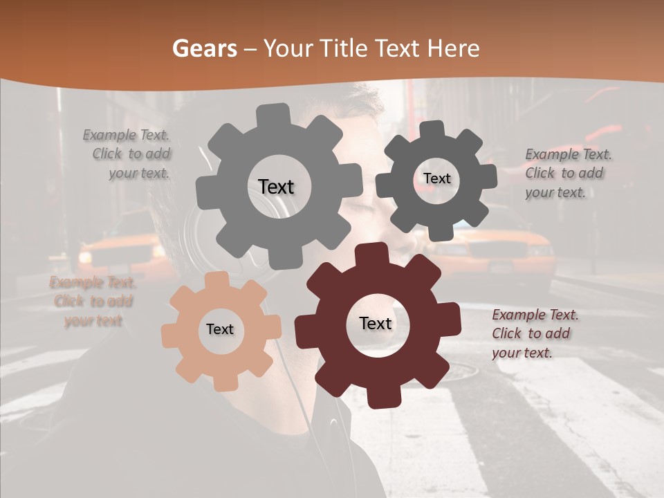 Pop Car Way PowerPoint Template