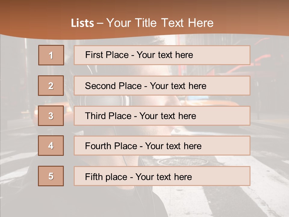 Pop Car Way PowerPoint Template
