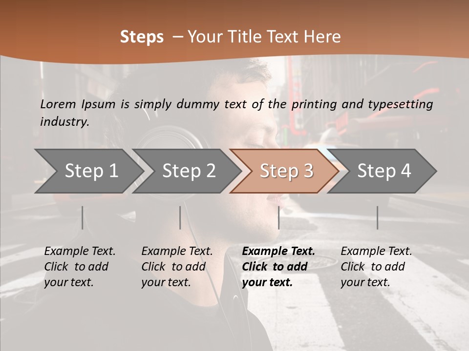 Pop Car Way PowerPoint Template