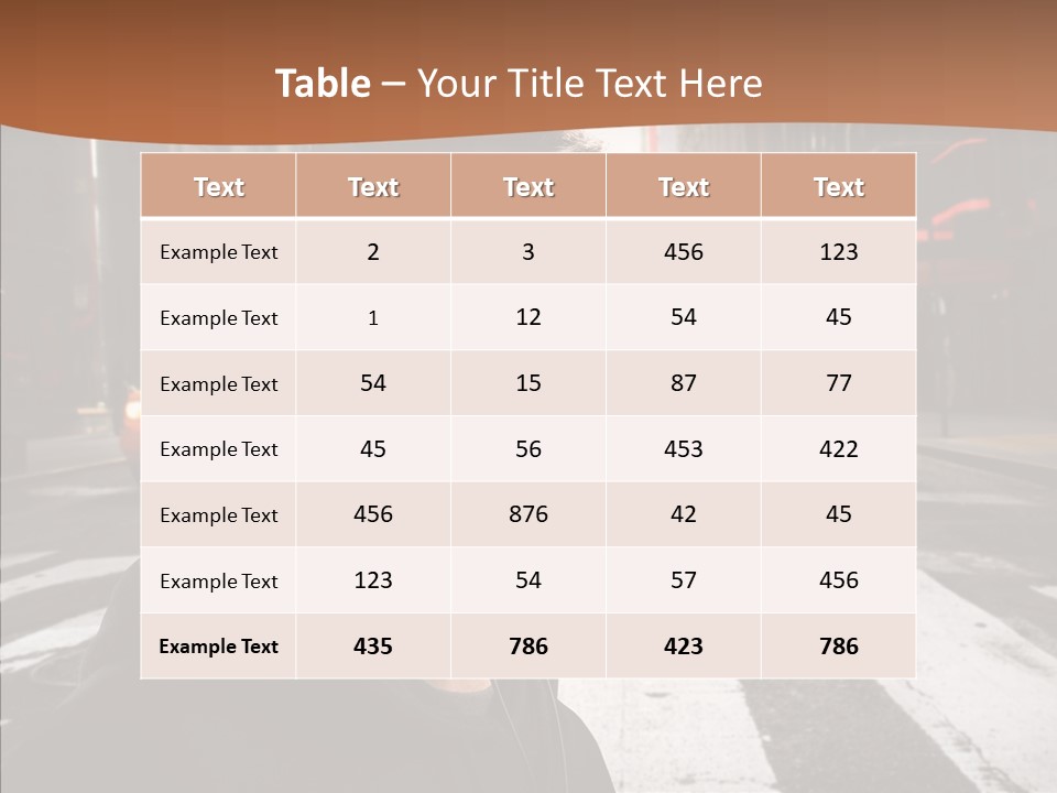 Pop Car Way PowerPoint Template