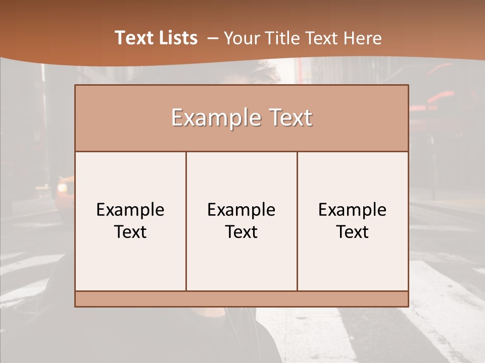 Pop Car Way PowerPoint Template