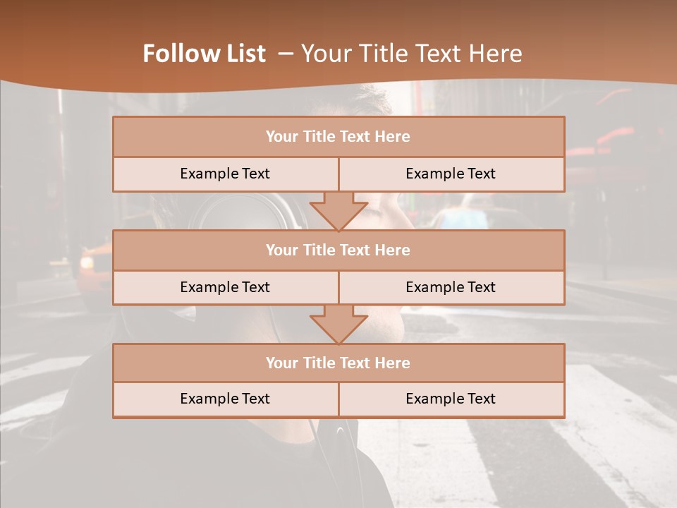 Pop Car Way PowerPoint Template