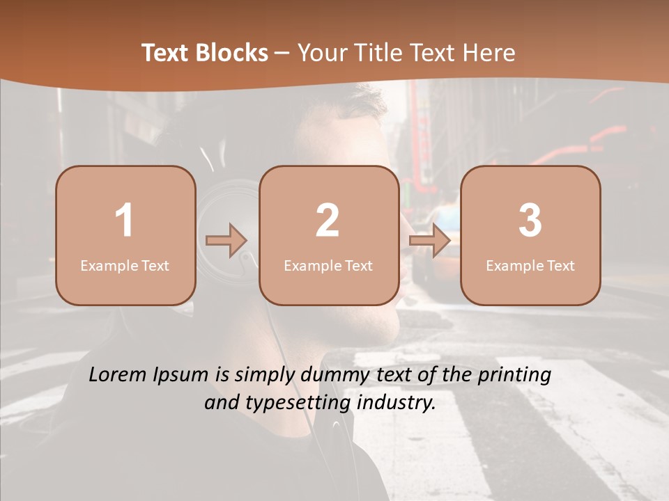 Pop Car Way PowerPoint Template
