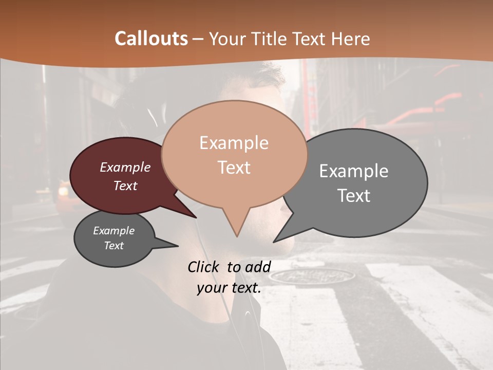 Pop Car Way PowerPoint Template