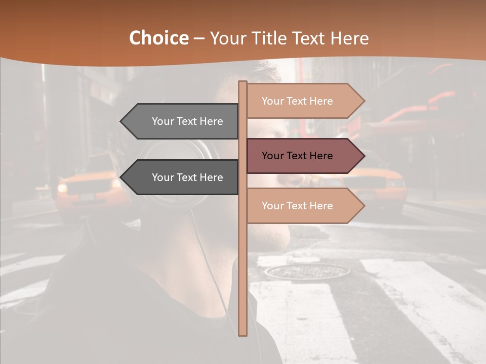 Pop Car Way PowerPoint Template