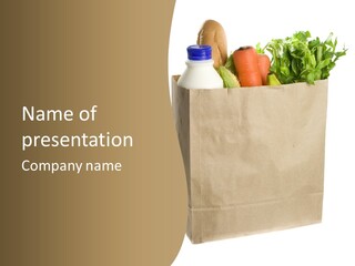 Provision Corn Container PowerPoint Template