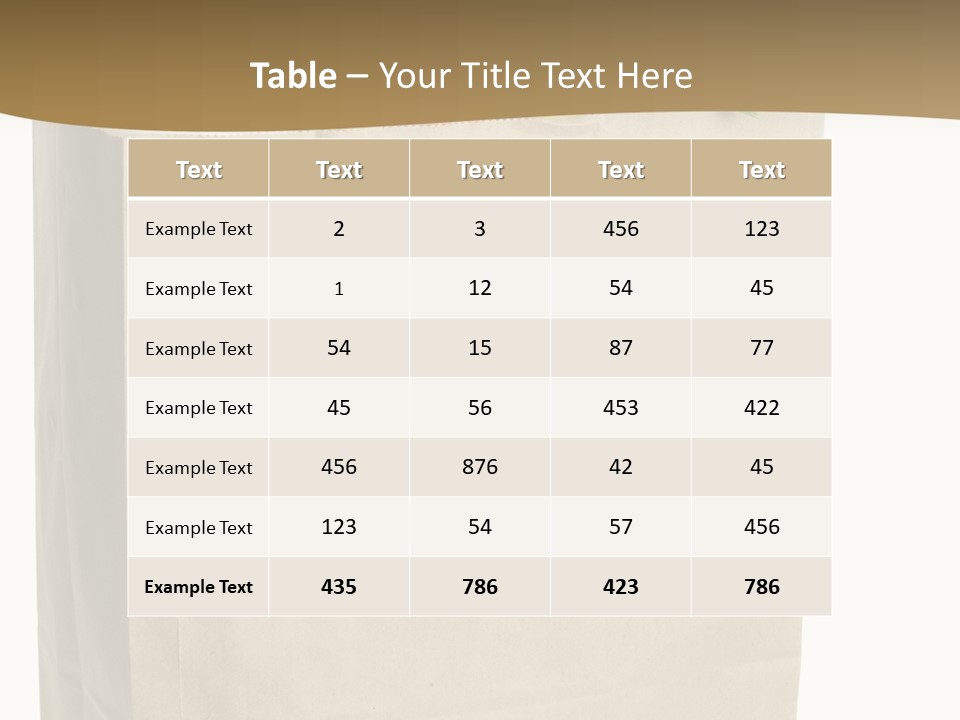 Provision Corn Container PowerPoint Template