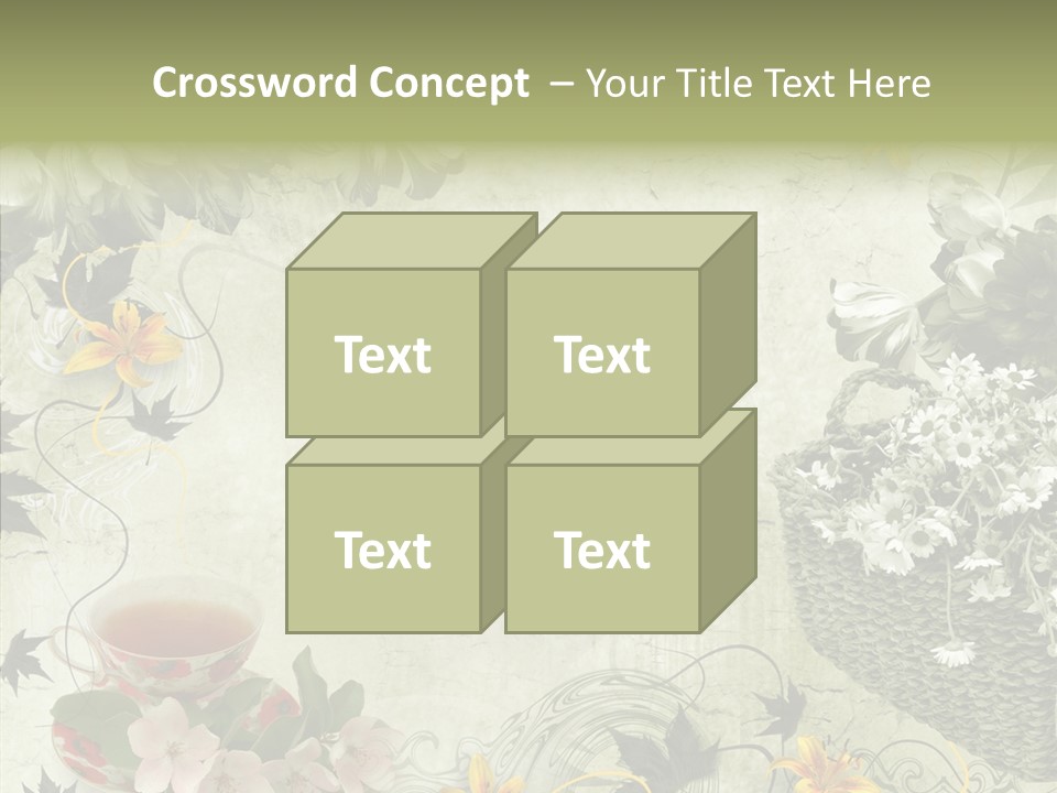 Noise Stained Word PowerPoint Template