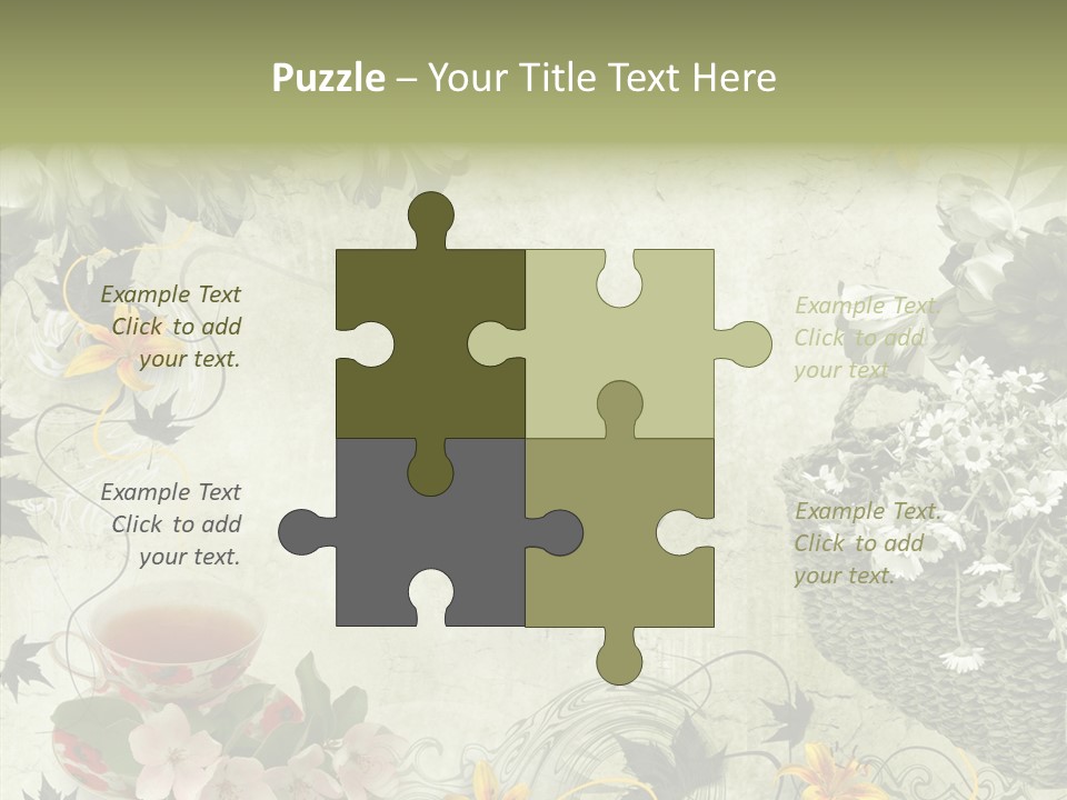 Noise Stained Word PowerPoint Template