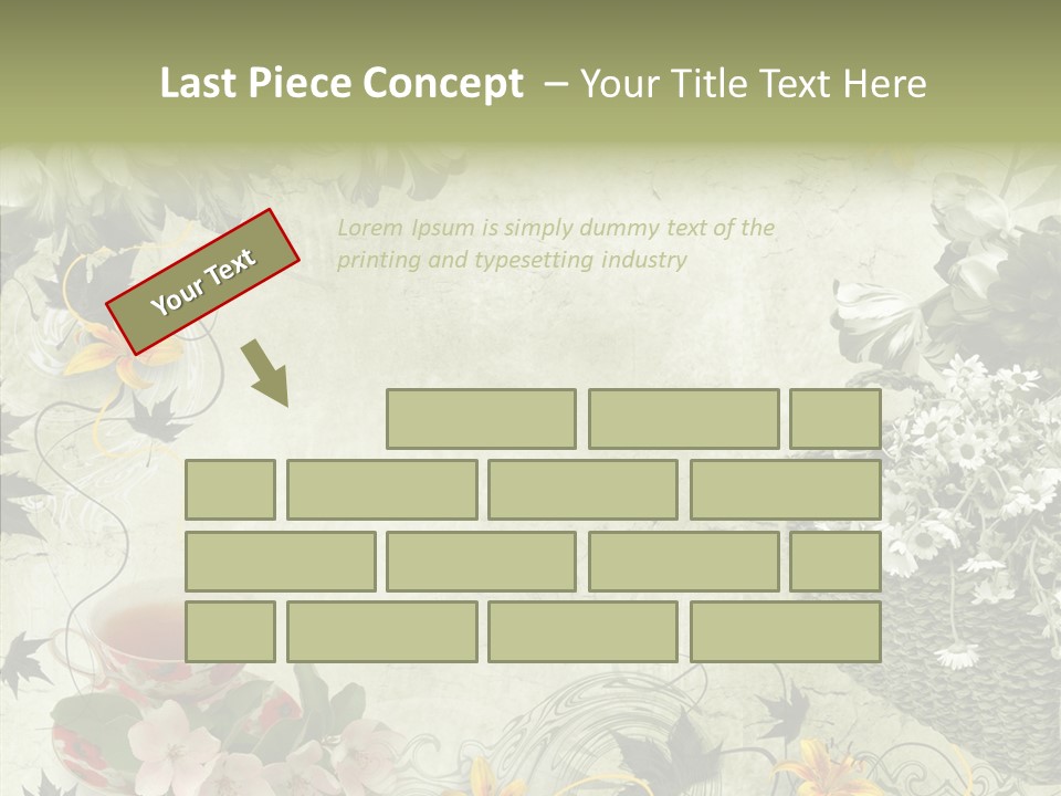 Noise Stained Word PowerPoint Template