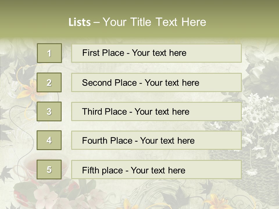 Noise Stained Word PowerPoint Template