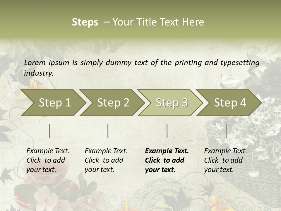 Noise Stained Word PowerPoint Template