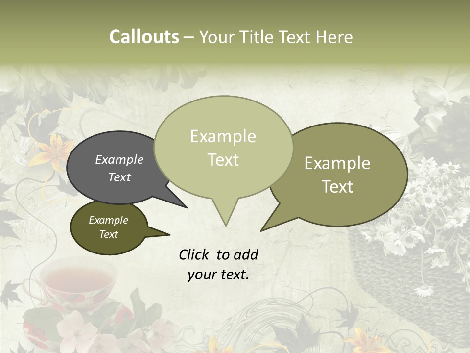 Noise Stained Word PowerPoint Template