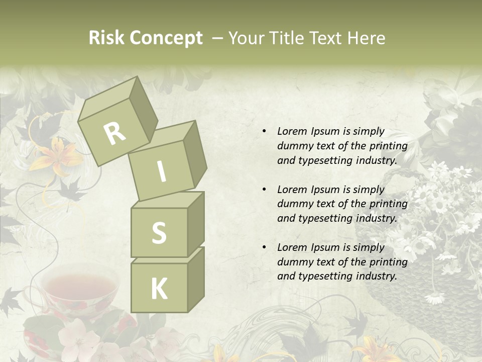 Noise Stained Word PowerPoint Template