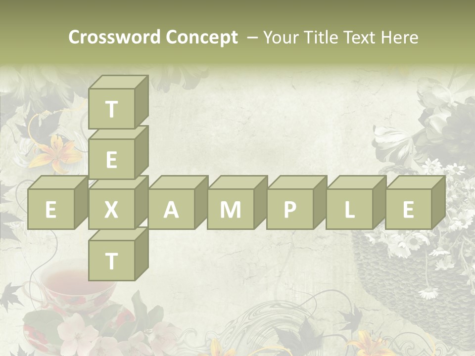 Noise Stained Word PowerPoint Template
